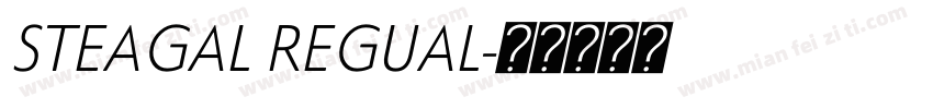 STEAGAL REGUAL字体转换